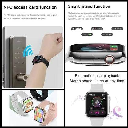 2025 New Series IW9 Watch 9 GPS Track Smart Watch Men Woman HD Bluetooth Call Waterproof Sports SmartWatch For Apple Android IOS