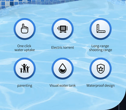 Automatically Water High Pressure Electric Water Gun Toys for Kids Summer Outdoor Pool Fight Games Children Water Toys Gift