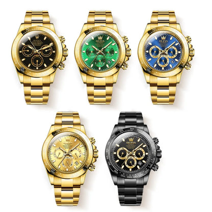 OLEVS 6638 Men's Automatic Mechanical Watch Waterproof Luminous Stainless Steel Strap Men's Mechanical Watch Fashion Luxury