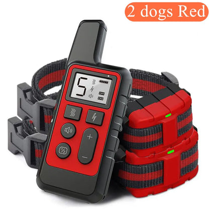 Dog Training Collar Waterproof Rechargeable Shock Collars for Dog with Remote Training Beep Vibration Shock, Electric Dog Collar