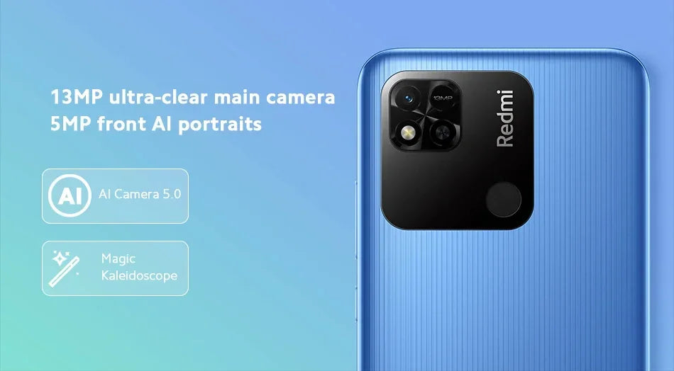 Smartphone 10A 6GB 128GB Original Xiaomi Redmi Global 6.53' HD Display Helio G25 Octa Core 13MP Fingerprint 5000mAh used phone