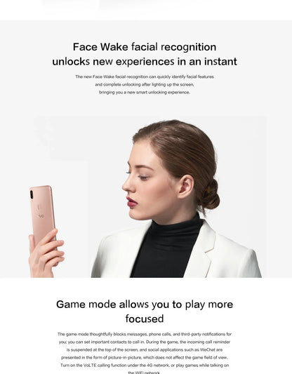 VIVO Y85 Smartphone Global firmware Android 4G Unlocked  6.26  inch 4GB 64GB Camera 13MP All Colors in Good Condition Used Phone