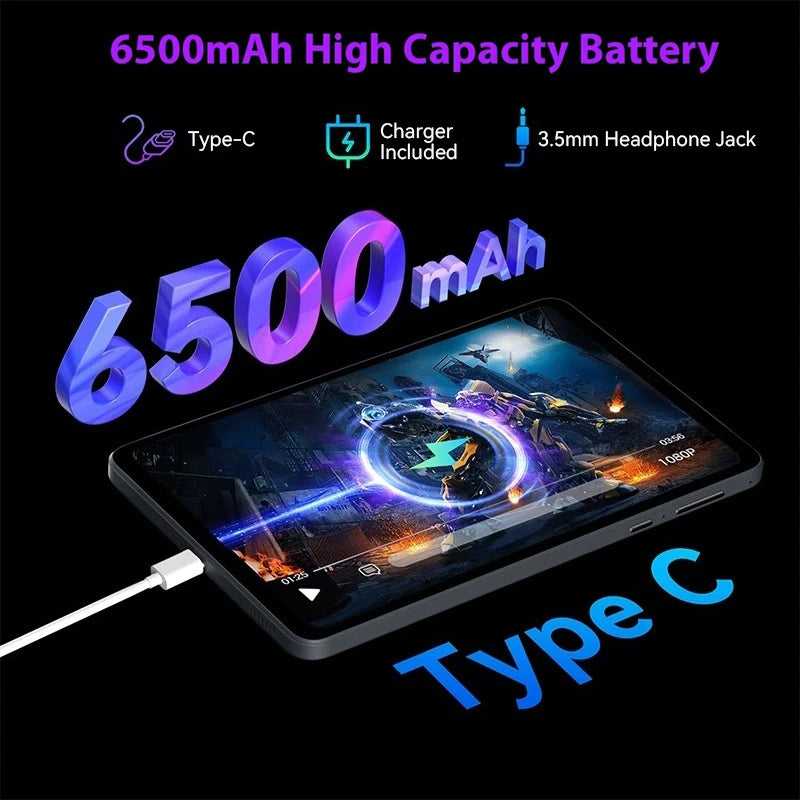 HEADWOLF FPad 6 8.4 inch Andorid 14 tablet  8GB RAM 128GB ROM MTK G99 Octa-core 4G SIM 6500 mAh Battery
