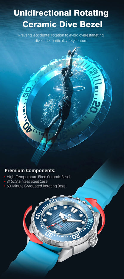 NORTH EDGE Watches for Man TRITON Solar Powered Diving Watch Quartz Wristwatch Stainless Steel Waterproof 300M Luxury Man Watch
