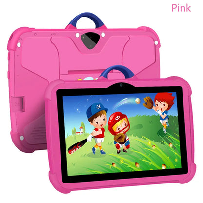 Kids Tablet 7 Inch Cartoon Pattern - Quad Core 4GB RAM 64GB ROM Android Learning Education Games Gift