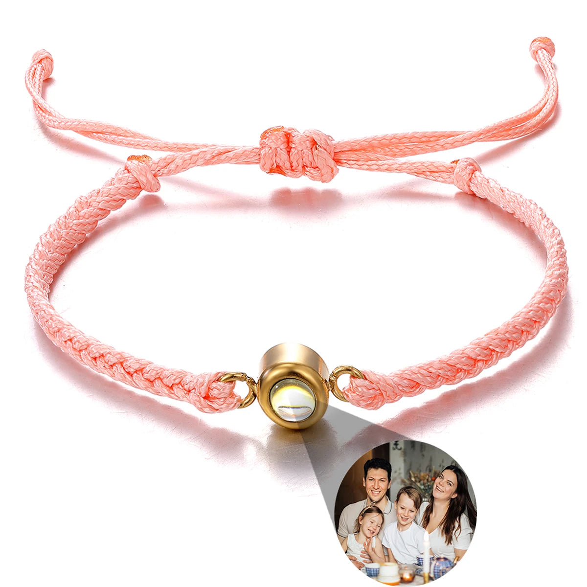 Wholesale Men's Projection Bracelets Stainless Steel Custom Projection Bracelets Woven Photo Bracelets Commemorative Gifts