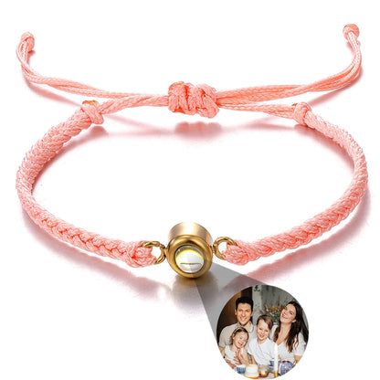Wholesale Men's Projection Bracelets Stainless Steel Custom Projection Bracelets Woven Photo Bracelets Commemorative Gifts