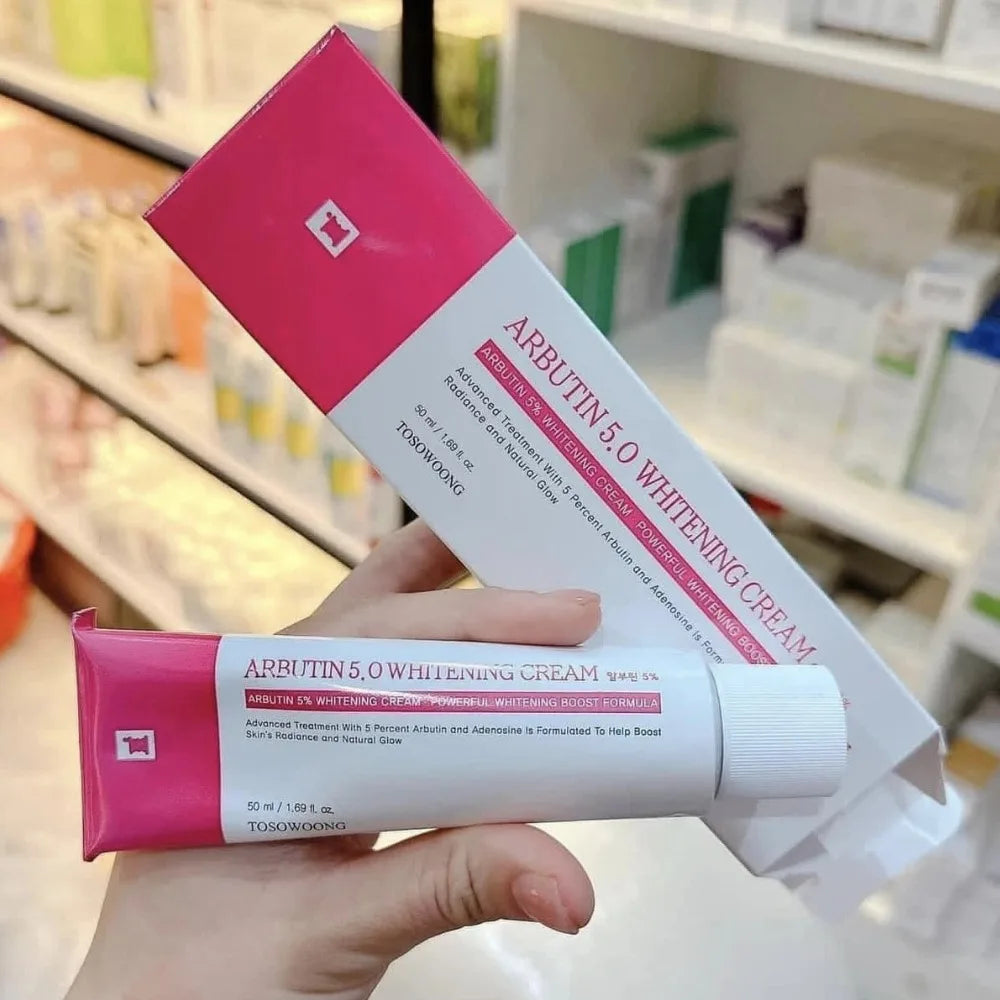 Korean Original Brand Face Cream Tosowoong Arbutin 7% + Tranexamic Acid 4% Fade Pigmentation Even Skin Tone New 50ml Facial Care