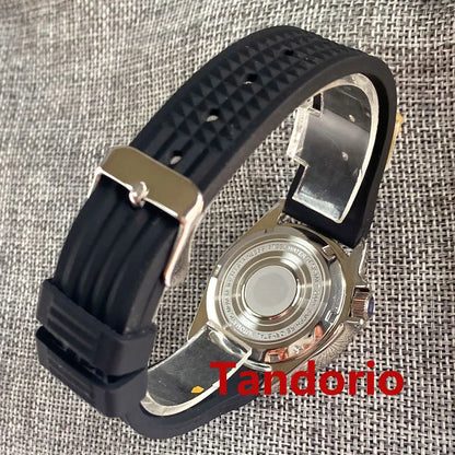 37mm 200M Diving NH35A Ceramic Bezel 120 Click Sapphire Glass Luminous Auto Orange Dial Men Watch 3.8 Crown