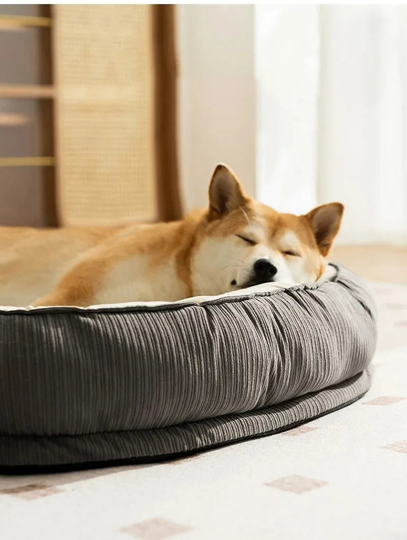 Dog & Cat Bed – Soft Cushion Blanket Basket for Small, Medium & Large Pets