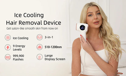 Home Use Ipl Machine Epilation Laser Ice Cooling Professional Portable Laser Hair Removal Machine