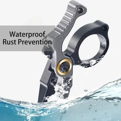 MuqiNush Fishing Tool Stainless Steel Wire Cutter Tong Hook Remover Braided Scissor Knife Forked Ring Openers Outdoor Multitool