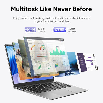 2025 Laptop Core i7 7500U A3950 Portable Laptops Windows 11 Pro 16GB DDR4 1TB SSD 1920*1080 HD PC Gaming Computer Notebook Gamer