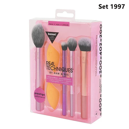 Real Techniques makeup brushes set for cosmetic foundation powder blush eyeshadow kabuki blending make up brush beauty tool 1415