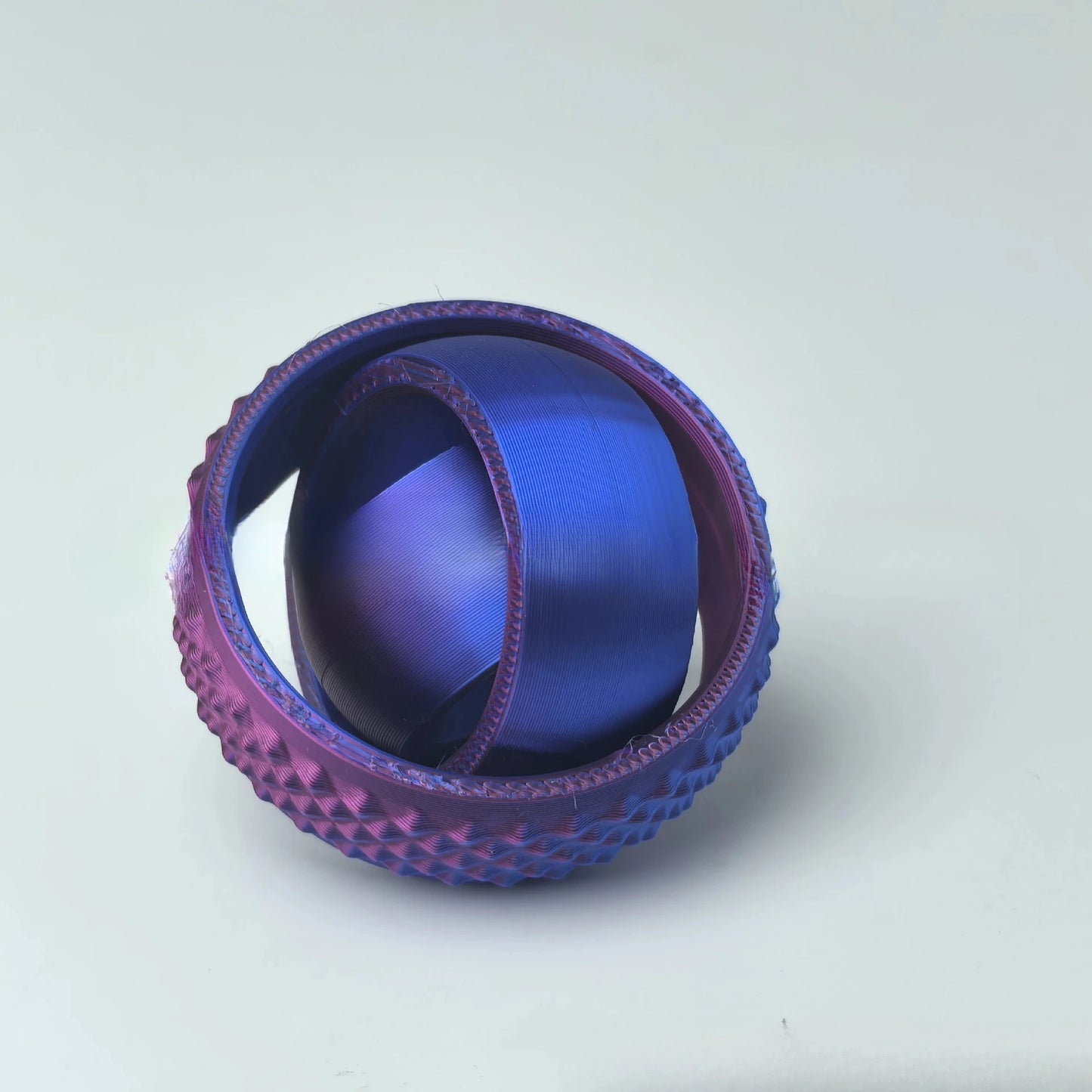 New 3D Printed Rotating Ball Toy O-Shaped Universal Fingertip Gyroscope Gravity Rotation Anxiety Relief Decompression Cool Toy