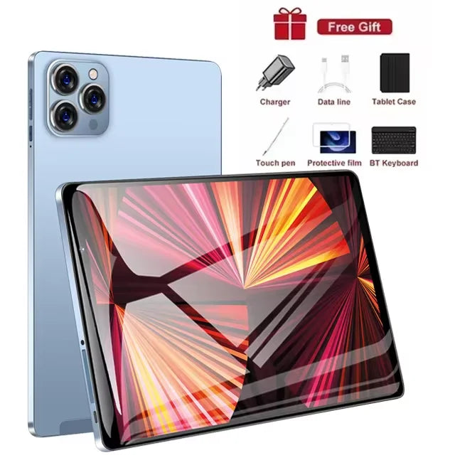 2025 New Tab 14 Tablet Android 12 8 Inch HD 16GB+1TB 8800mAh 5G Dual SIM Bluetooth WiFi GPS Google Play Tables PC Mi Tab