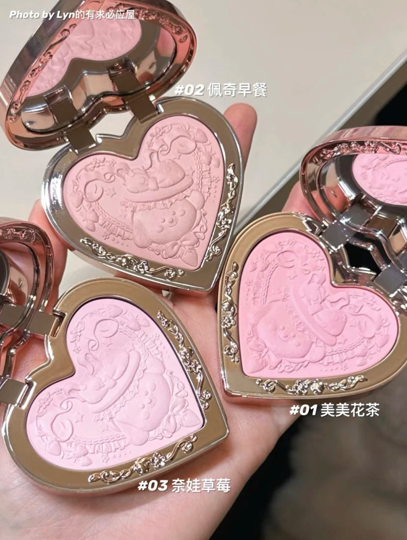 Flower Knows Powder Blusher Soft Matte Fog Cheek Blush Never Family Series   Relief Color Girl Natural Durable Naiwa Shop