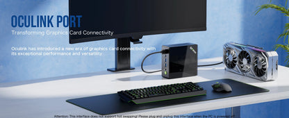 GMKtec K8 Plus Mini PC – AMD Ryzen 7 8845HS, DDR5, Oculink, Windows 11 Pro