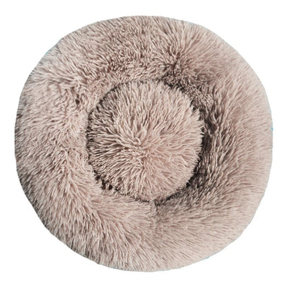 Plush Warm Round Large Dog Bed Winter Soft Puppy House Medium Cat Sofa Sleeping Bed Elastic Small Dog Kennel Nest Accessories