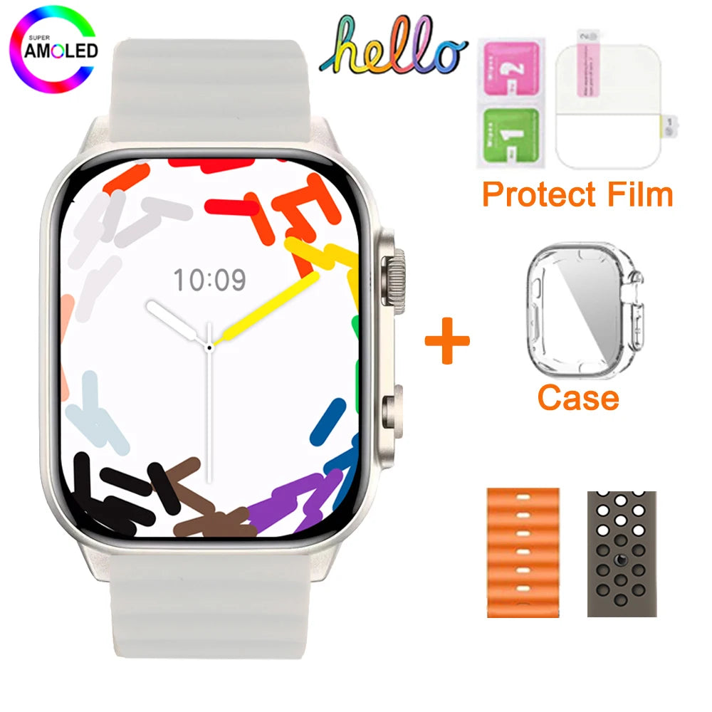 2025 Hello Watch 3 Plus Ultra Upgrade SmartWatch Original 49mm AMOLED 4G ROM NFC GPT Compass Photo Album Local Music Men Watch