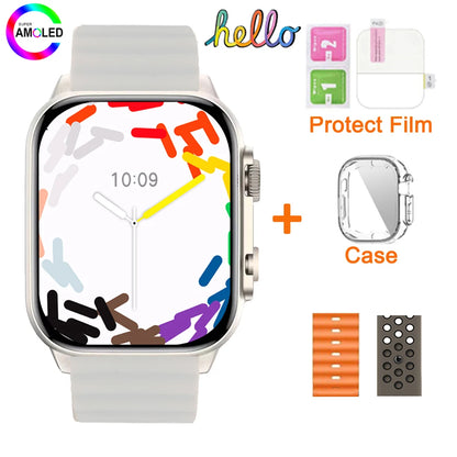 2025 Hello Watch 3 Plus Ultra Upgrade SmartWatch Original 49mm AMOLED 4G ROM NFC GPT Compass Photo Album Local Music Men Watch