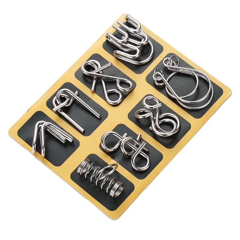 Creative IQ Metal Brain Teaser Puzzle – Magic Baffling Game Toy for Kids & Adults