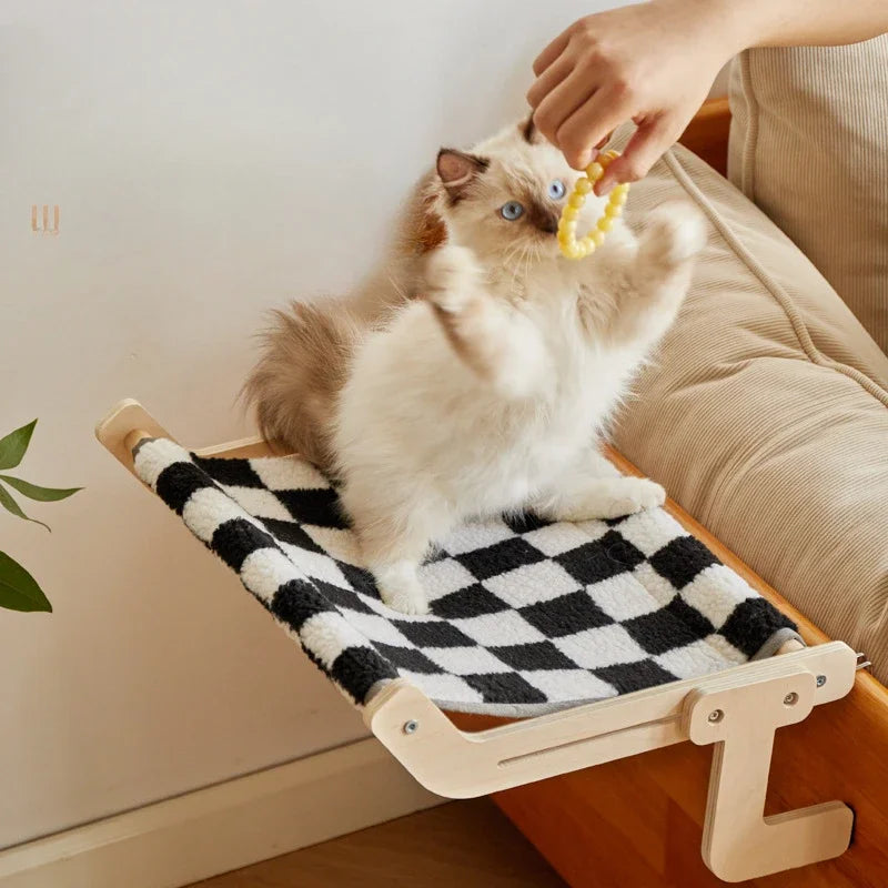 Pet Cat Hammock Kitty Bed Detachable Easy To Clean Suitable for Small Cats/dogs Bedhead Balcony Window Frame Cat Nest