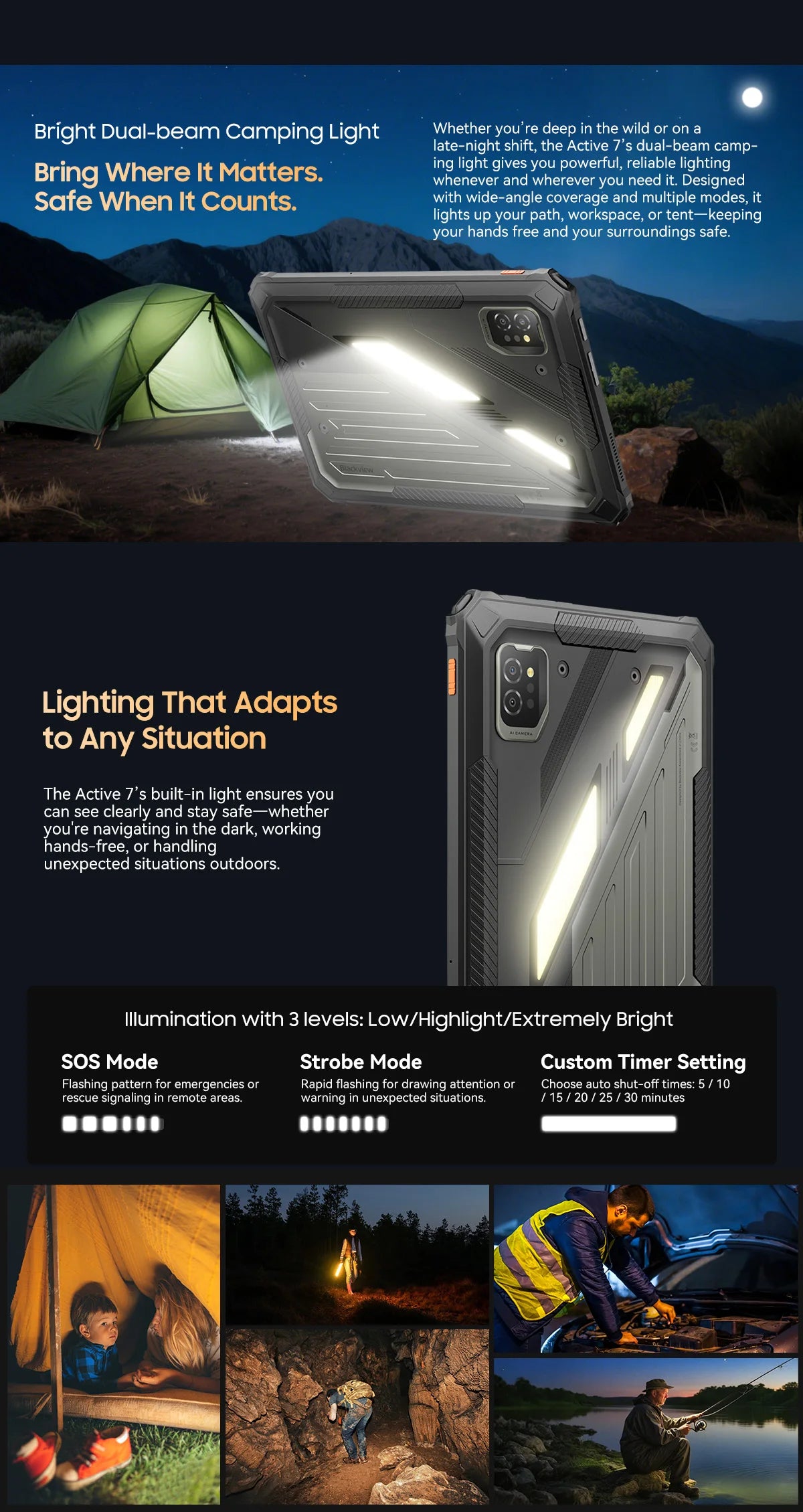 Blackview Active 7 RuggedTablet 11-inch  FHD+ Display Octa-core Android IP68&IP69K 10000mAh 45W Charger Outdoor Pad PC