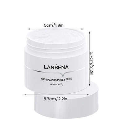 LANBENA Blackhead Remover Peel Off Mask Aloe Vera Extract Oil Control Nose Mask with 180pcs Cleanses for Deep Clean Hydrating