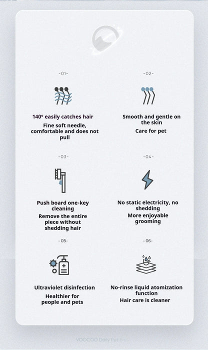 3in1 Cat Hair Brush Brush Pet Hair Remover steam Brush for Dogs Steamy Pet Brushs Anti-Static for Effective Hairs Removal Furry