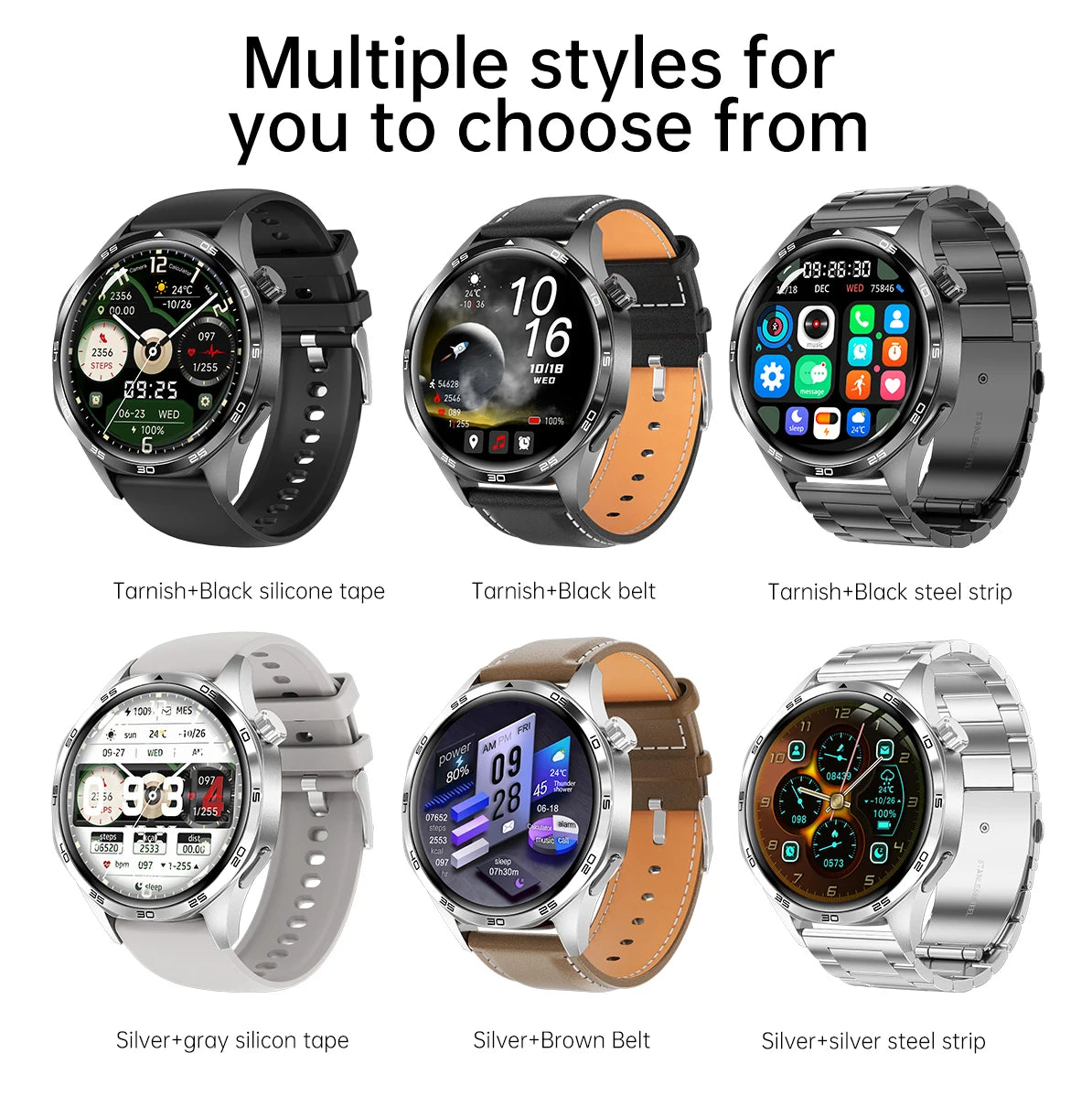 New Huawei Watch GT5 Pro Smart Watch 1.53 Inch HD AMOLED Screen NFC GPS Tracker Bluetooth Call Health Monitoring Watch Men Women