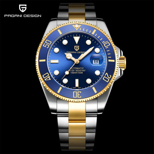 PAGANI DESIGN Top Brand Men's Mechanical Watch Japanese Movement 100m Waterproof Sapphire Glass Men's Automatic Watch