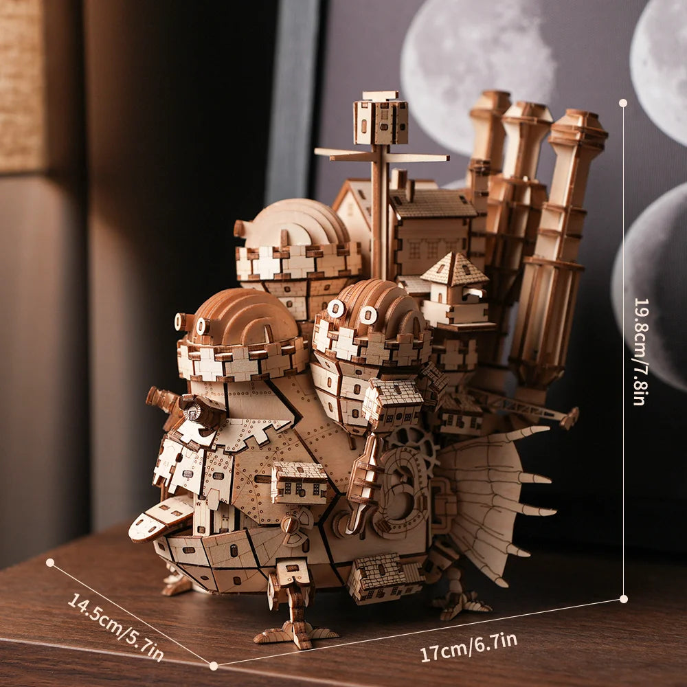 "Creative Castle Theme 3D Wooden Puzzle Wood Model Kit diy toy Home Decoration Challenging Best Gift For Kids Adult "