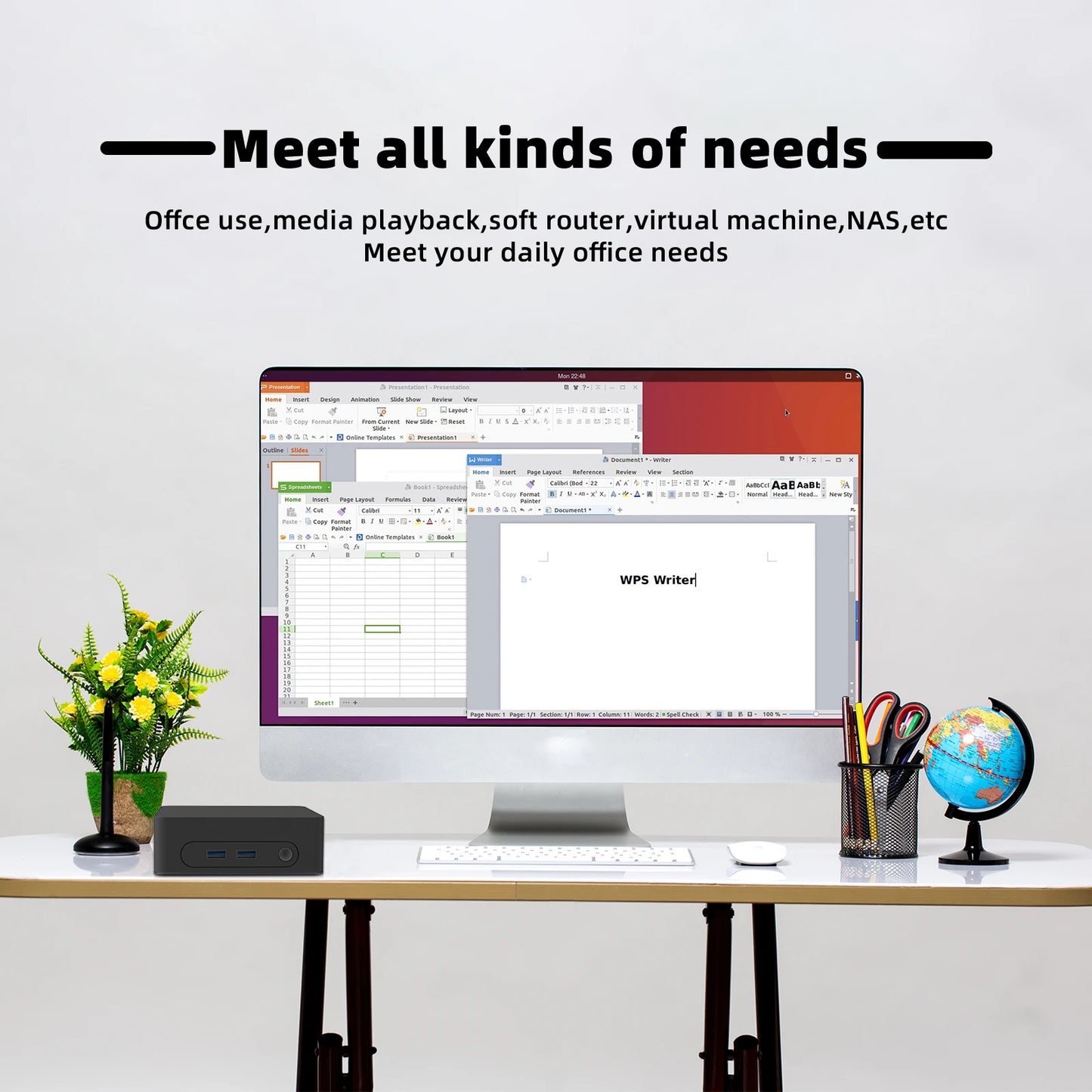 ZSUS i3 Mini PC Intel Celeron Desktop Gaming Computer 8GB 16GB 128GB 256GB DDR4 USB3.0 WIFI5 BT4.2