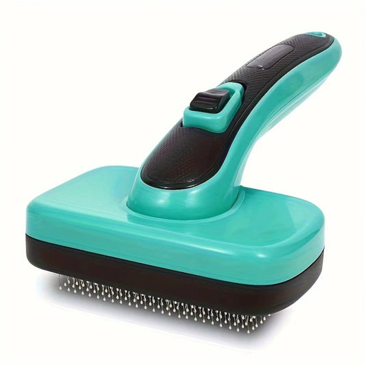 Dog & Cat Brush, Dog Brush for Shedding, Cat & Dog Grooming, Self Cleaning Slicker Brush for Pets, Pet Brush