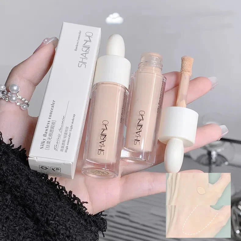 High Covering Concealer Cream Texture Covers Acne Marks Dark Circles Face Makeup Liquid Concealer Lasting Brighten Face Cosmetic