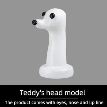 Pet simulated head hair fake dog head model beautician practice cutting dog hair dog body Wig Pet Grooming Trimming Practice