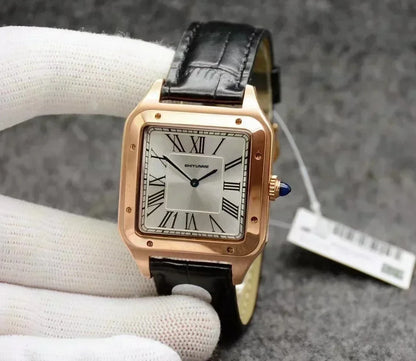Unisex Watch Quartz Couple Roman Dial Couple Leather Blue Reloj Hombre Luminous Stainless Steel World Time