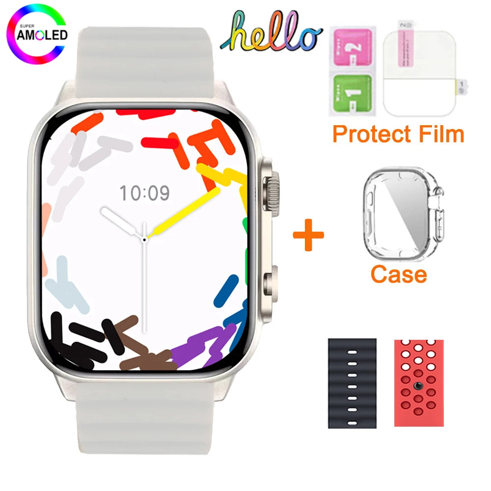 2025 Hello Watch 3 Plus Ultra Upgrade SmartWatch Original 49mm AMOLED 4G ROM NFC GPT Compass Photo Album Local Music Men Watch