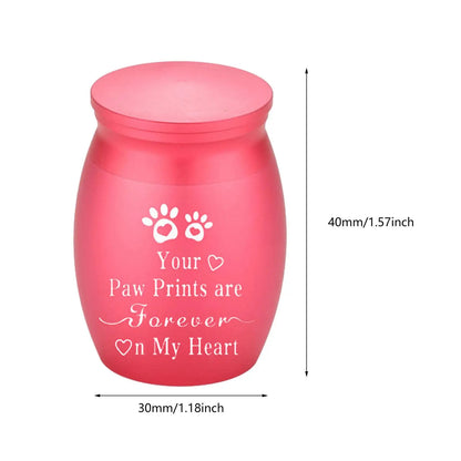 Dog Cat Ashes Funeral Cremation Urn Remembrance Gift Retain Memories Pet Burial Durable Stainless Steel Pet Urn Premium Urn
