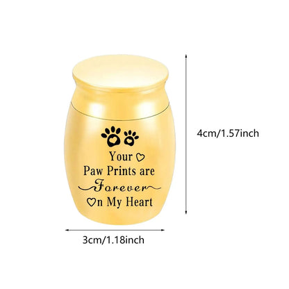 Dog Cat Ashes Funeral Cremation Urn Remembrance Gift Retain Memories Pet Burial Durable Stainless Steel Pet Urn Premium Urn