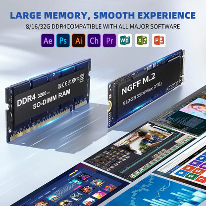 ZSUS i3 Mini PC Intel Celeron Desktop Gaming Computer 8GB 16GB 128GB 256GB DDR4 USB3.0 WIFI5 BT4.2