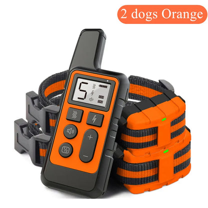 Dog Training Collar Waterproof Rechargeable Shock Collars for Dog with Remote Training Beep Vibration Shock, Electric Dog Collar