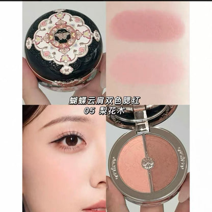 Flower Knows Powder Blusher Soft Matte Fog Cheek Blush Never Family Series   Relief Color Girl Natural Durable Naiwa Shop