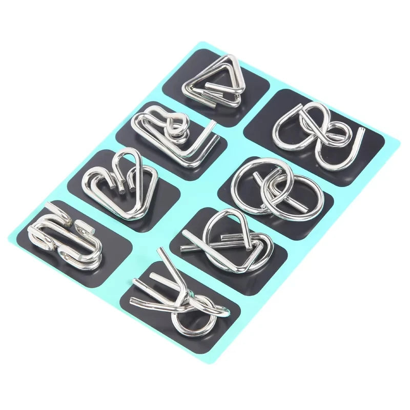 Creative IQ Metal Brain Teaser Puzzle – Magic Baffling Game Toy for Kids & Adults