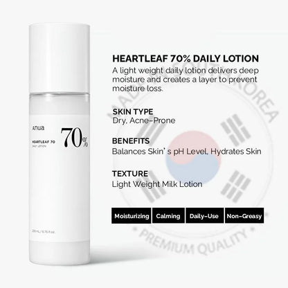 Korean Anua Heartleaf Acne Rice 70 Glowing Milky Toner 77 Lotion Whitening Cream Serum Faciales Originales Skincare Products set