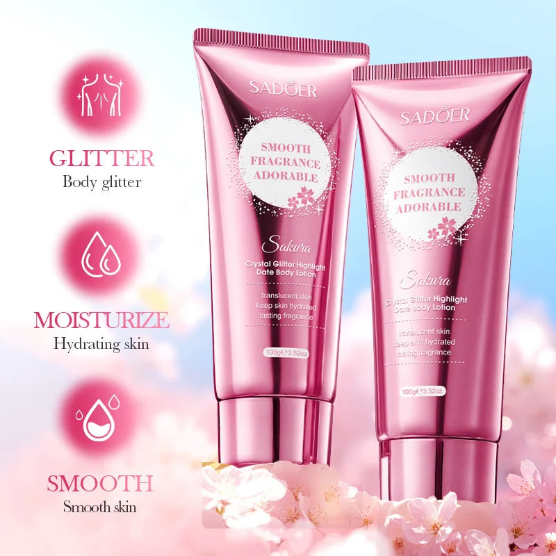 Sakura Skin Whitening Cream Dark Spots Removal Bleach Body Care Lotion Permanently Woman Beauty Moisturizing Korean Cosmetics