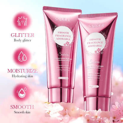Sakura Skin Whitening Cream Dark Spots Removal Bleach Body Care Lotion Permanently Woman Beauty Moisturizing Korean Cosmetics