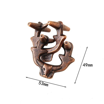 Creative IQ Metal Brain Teaser Puzzle – Magic Baffling Game Toy for Kids & Adults