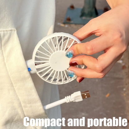 2025 USB Handheld Fan Silent Cooling Power Bank Portable Wireless Mini Play USB Plug Fans With Switch Summer Outdoors and Travel